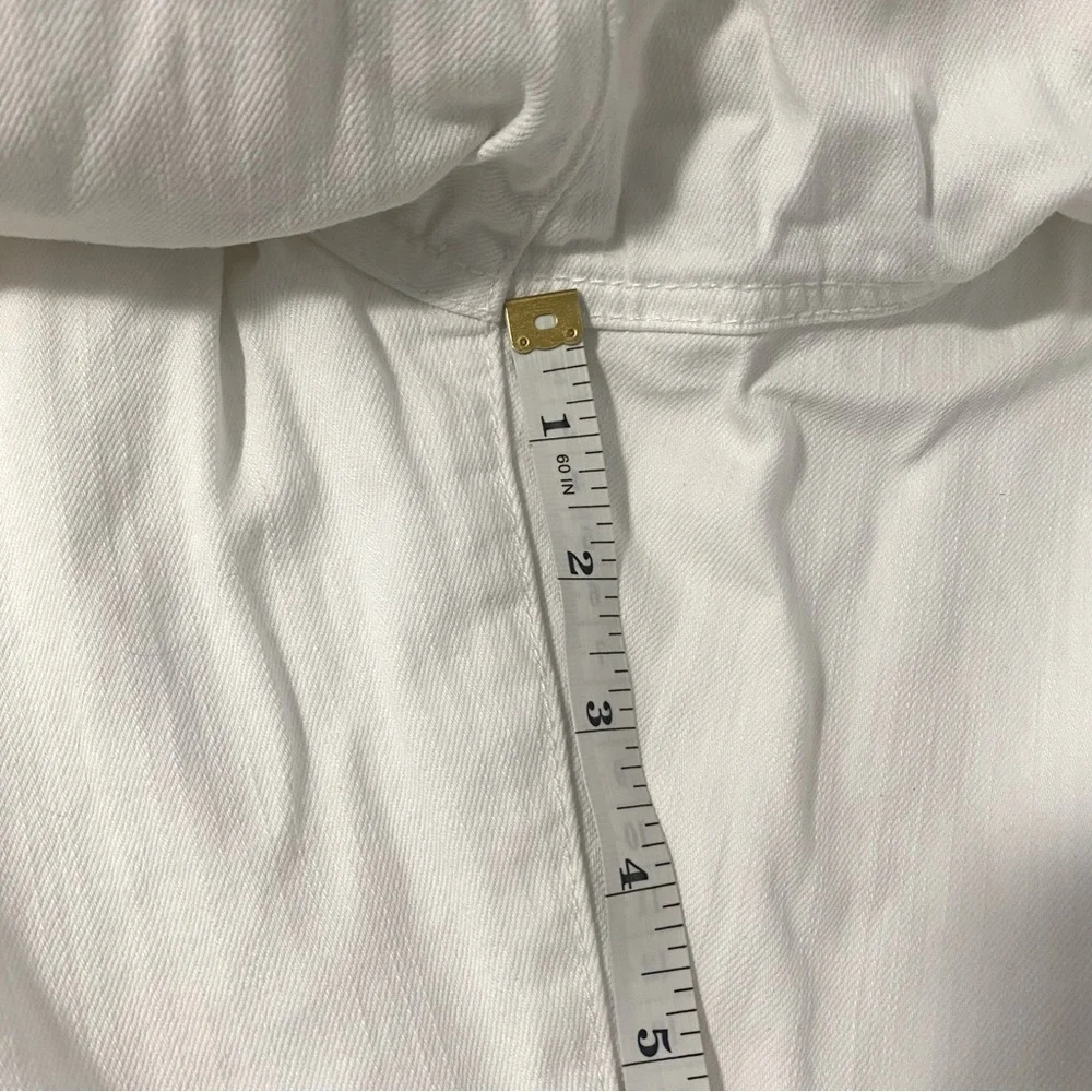 Michael Kors Womens Capri Denim Jeans Size 6 White Cotton/Spandex Summer EUC